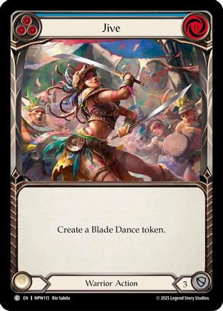 Jive (Blue) (MPW115) Rainbow Foil - Mastery Pack Warrior