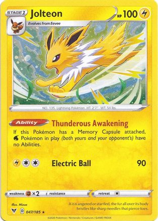 Jolteon (Cosmos Holo) (47) Holofoil - Miscellaneous Cards & Products