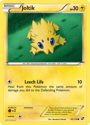 Joltik (45) Reverse Holofoil - Black & White