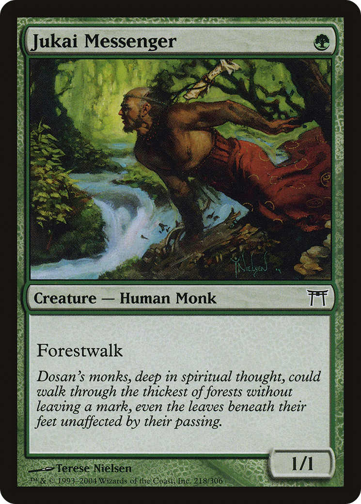 Jukai Messenger (218) Foil - Champions of Kamigawa