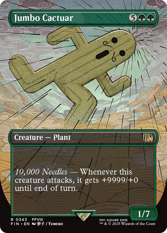 Jumbo Cactuar (Borderless) (343) Foil - FINAL FANTASY