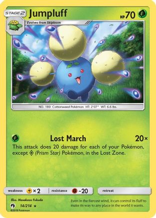 Jumpluff (14) Reverse Holofoil - Lost Thunder