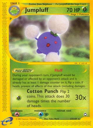 Jumpluff (17) Reverse Holofoil - Aquapolis