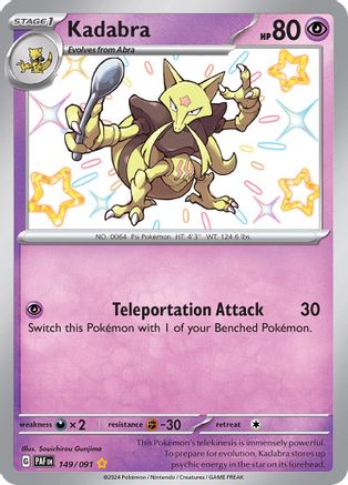 Kadabra (149) Holofoil - Paldean Fates