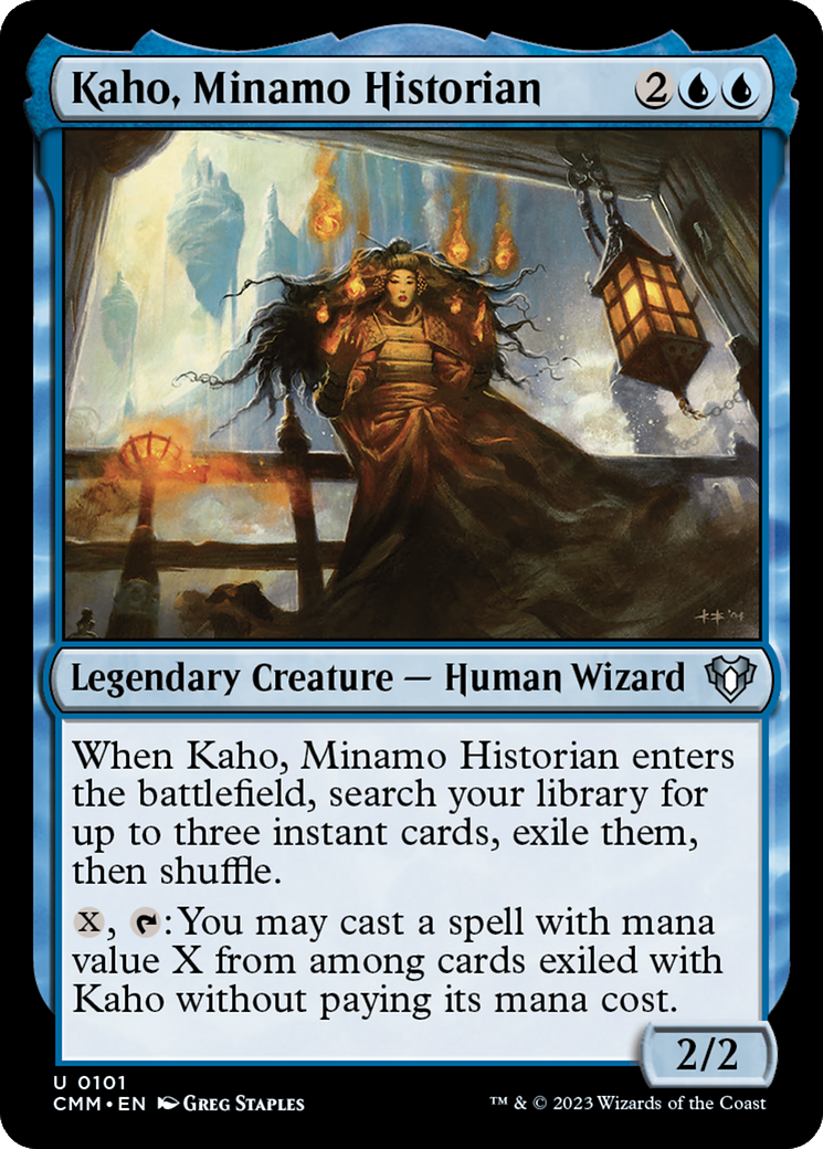 Kaho, Minamo Historian (101) Foil - Commander Masters