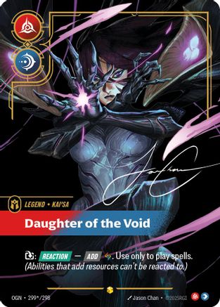 Kai'Sa – Daughter of the Void (Signature) (299) Foil - Origins
