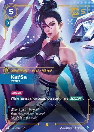 Kai'Sa, Rebel (SP4) Foil - Radiance