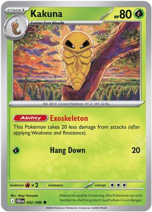 Kakuna (2) Reverse Holofoil - Chaos Rising