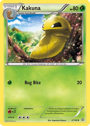 Kakuna (2) Reverse Holofoil - Primal Clash