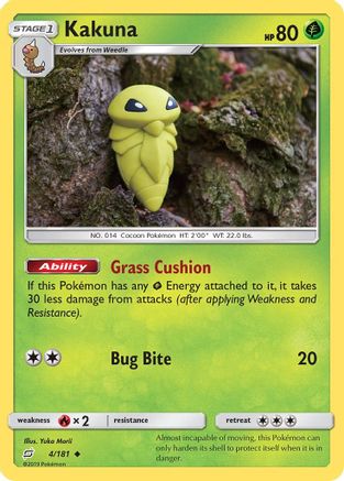 Kakuna (4) Reverse Holofoil - Team Up