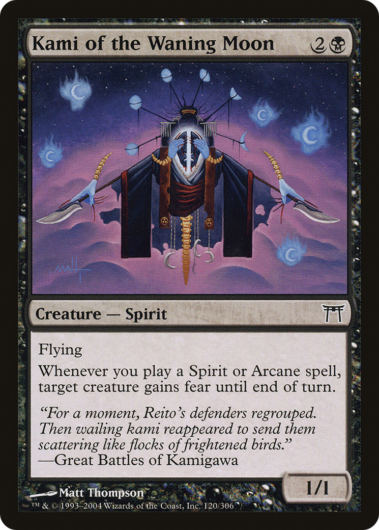 Kami of the Waning Moon (120) Foil - Champions of Kamigawa