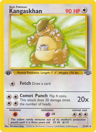 Kangaskhan (21) (1st Edition) - Jungle