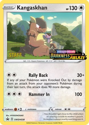 Kangaskhan (Prerelease) [Staff] (SWSH038) Holofoil - Black Star Promos