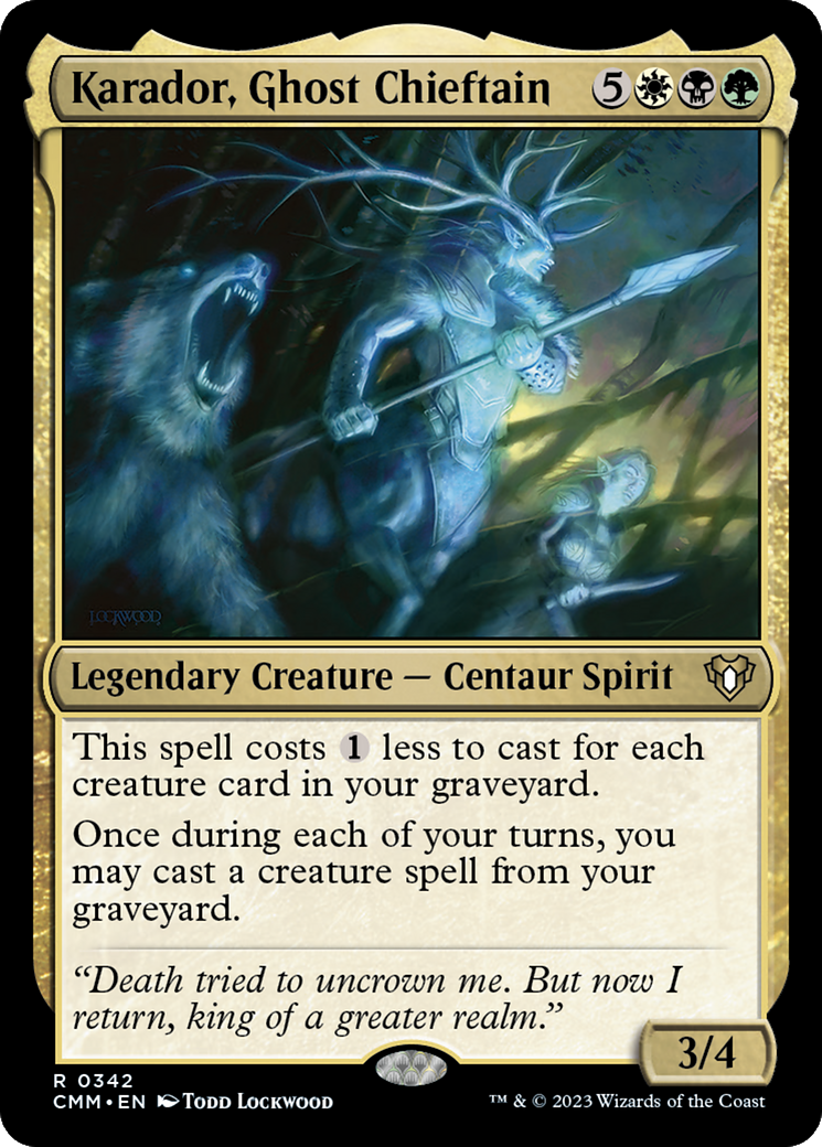 Karador, Ghost Chieftain (342) - Commander Masters