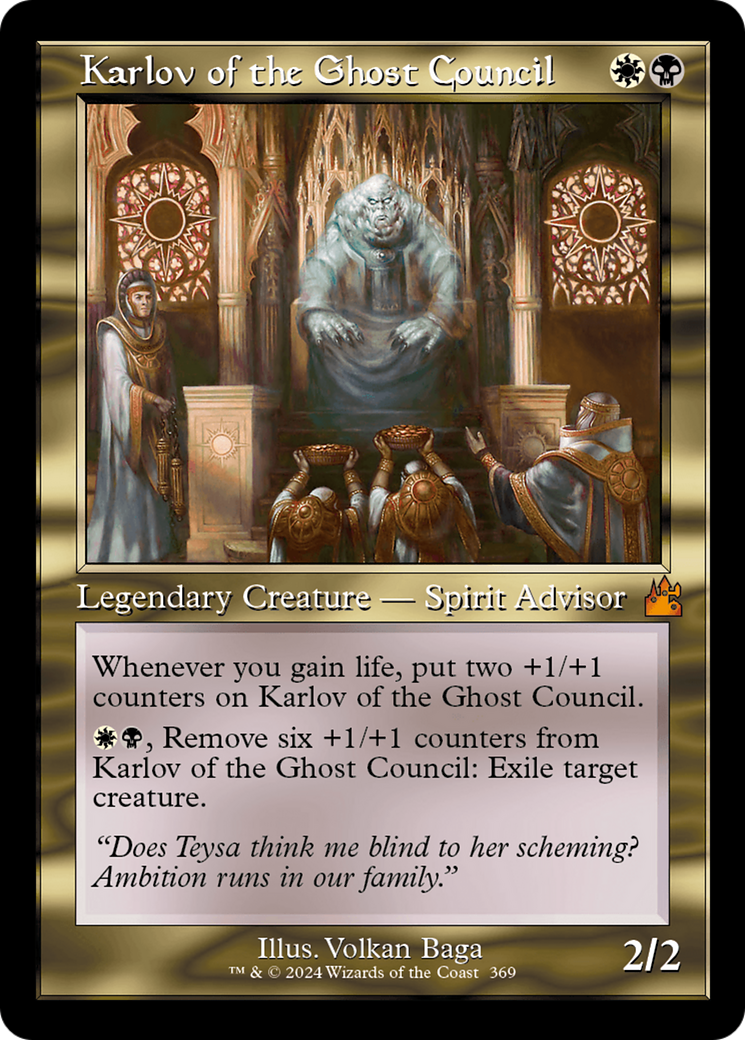 Karlov of the Ghost Council (Retro) (369) Foil - Ravnica Remastered