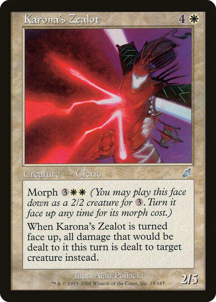 Karona's Zealot (018) Foil - Scourge