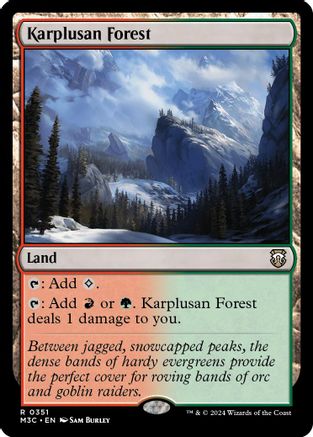Karplusan Forest (351) Ripple Foil - Commander: Modern Horizons 3
