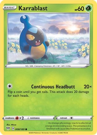 Karrablast (8) Reverse Holofoil - Darkness Ablaze
