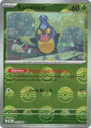 Karrablast (Poke Ball Pattern) (9) Reverse Holofoil - Black Bolt