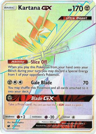 Kartana GX (117) Holofoil - Crimson Invasion