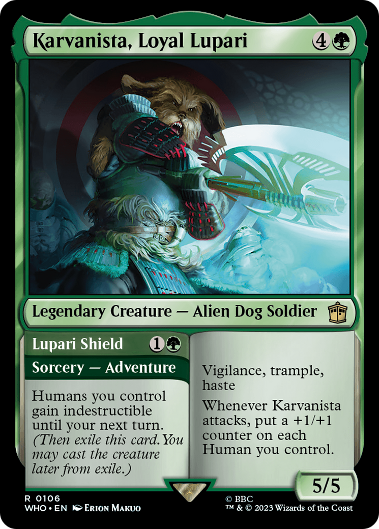 Karvanista, Loyal Lupari (106) Foil - Doctor Who