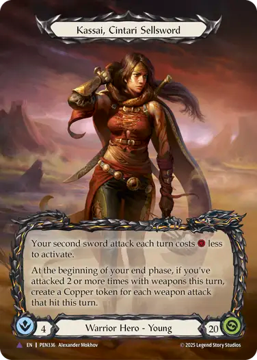 Kassai Cintari Sellsword (Marvel) (PEN336) Cold Foil - Compendium of Rathe