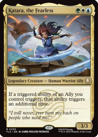 Katara, the Fearless (Prerelease) (230) Foil - Avatar: The Last Airbender