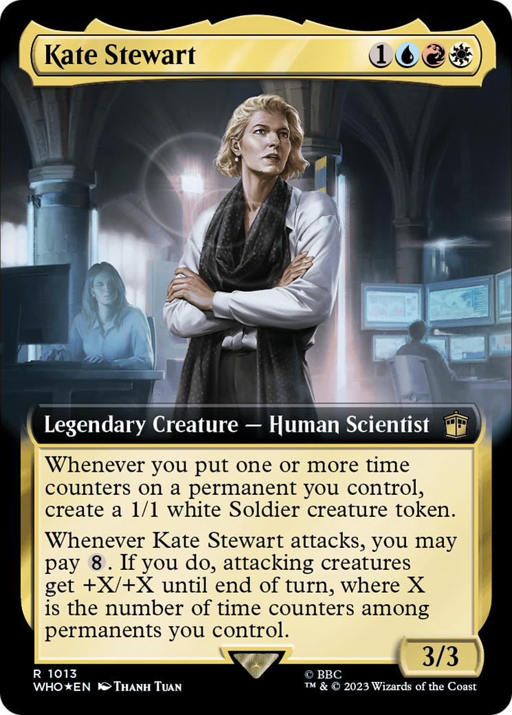 Kate Stewart (Extended Art) (1013) Surge Foil - Doctor Who