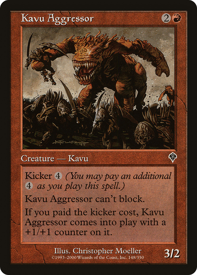 Kavu Aggressor (148) Foil - Invasion