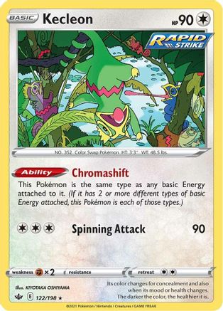 Kecleon (122) Reverse Holofoil - Chilling Reign