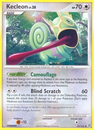Kecleon (52) Reverse Holofoil - Secret Wonders