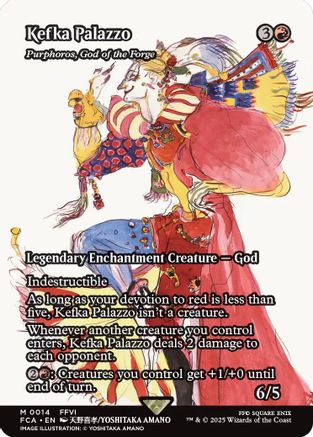 Kefka Palazzo - Purphoros, God of the Forge (Showcase) (014) Foil - FINAL FANTASY: Through the Ages