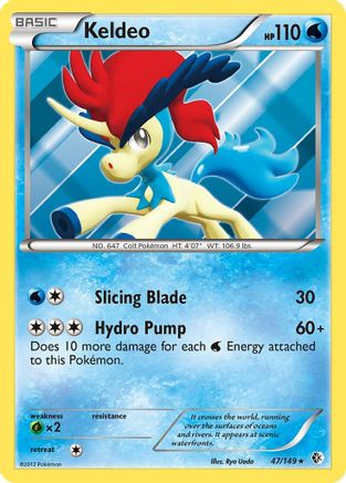Keldeo (47) Holofoil - Boundaries Crossed