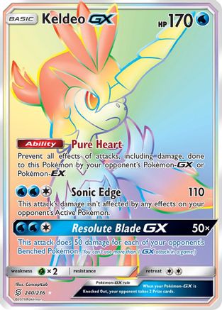 Keldeo GX (240) Holofoil - Unified Minds