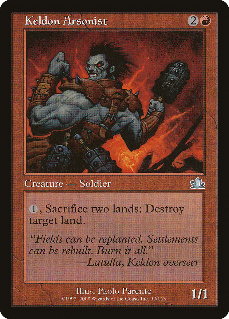 Keldon Arsonist (092) Foil - Prophecy