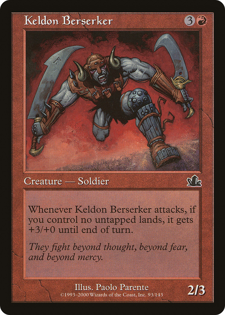 Keldon Berserker (093) - Prophecy