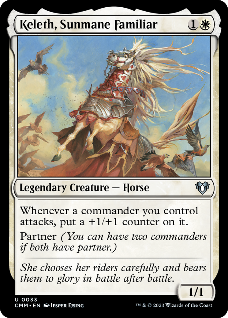 Keleth, Sunmane Familiar (033) Foil - Commander Masters