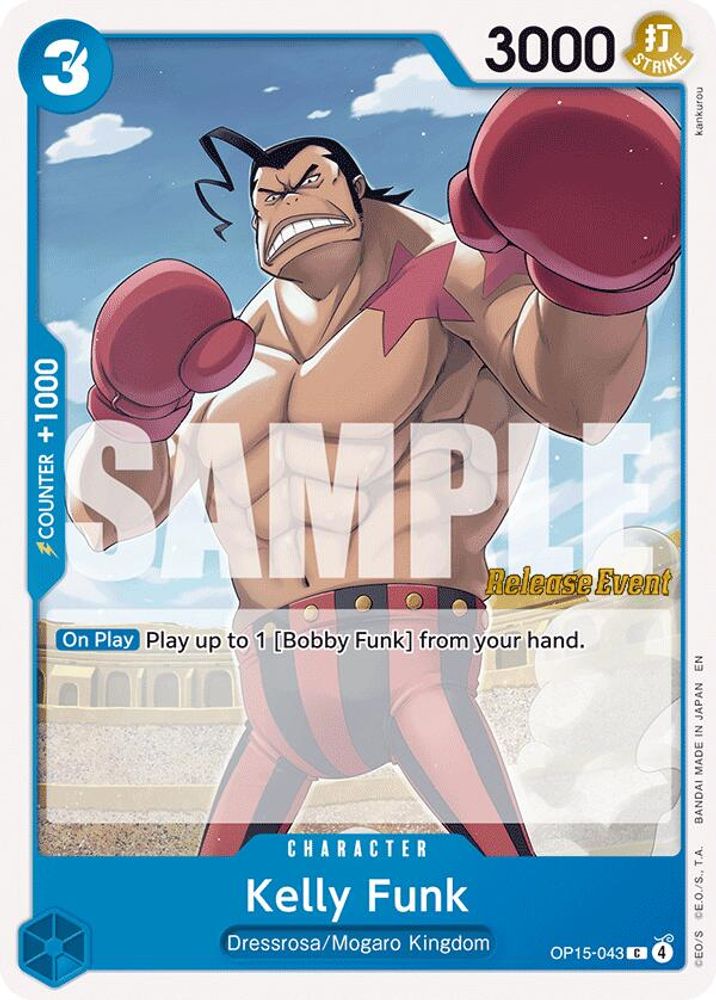 Kelly Funk (OP15-043) Release Event Cards