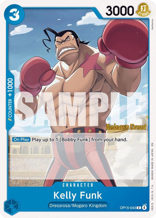 Kelly Funk (OP15-043) Release Event Cards