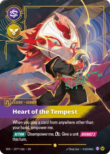 Kennen – Heart of the Tempest (Signature) (197) Foil - Vendetta