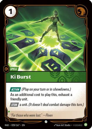 Ki Burst (028) Foil - Radiance