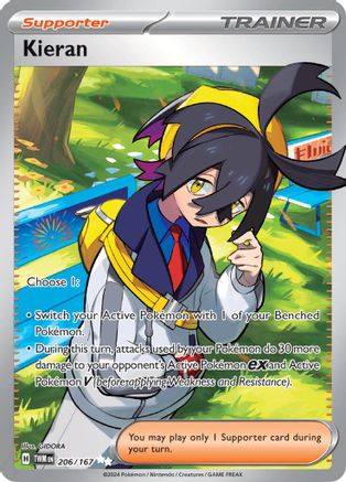 Kieran (Full Art) (206) Holofoil - Twilight Masquerade