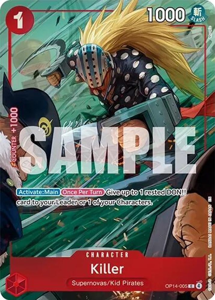 Killer (One Piece Card Game Illustration Box Vol. 8) (OP14-005) Foil