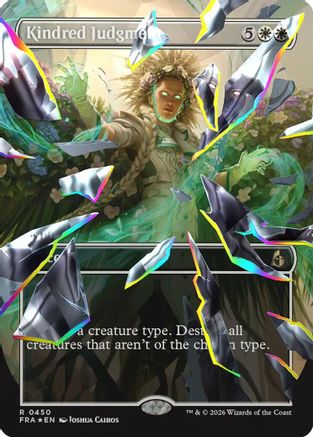 Kindred Judgment (Borderless Shattered Mirror) (450) Facet Foil - Reality Fracture
