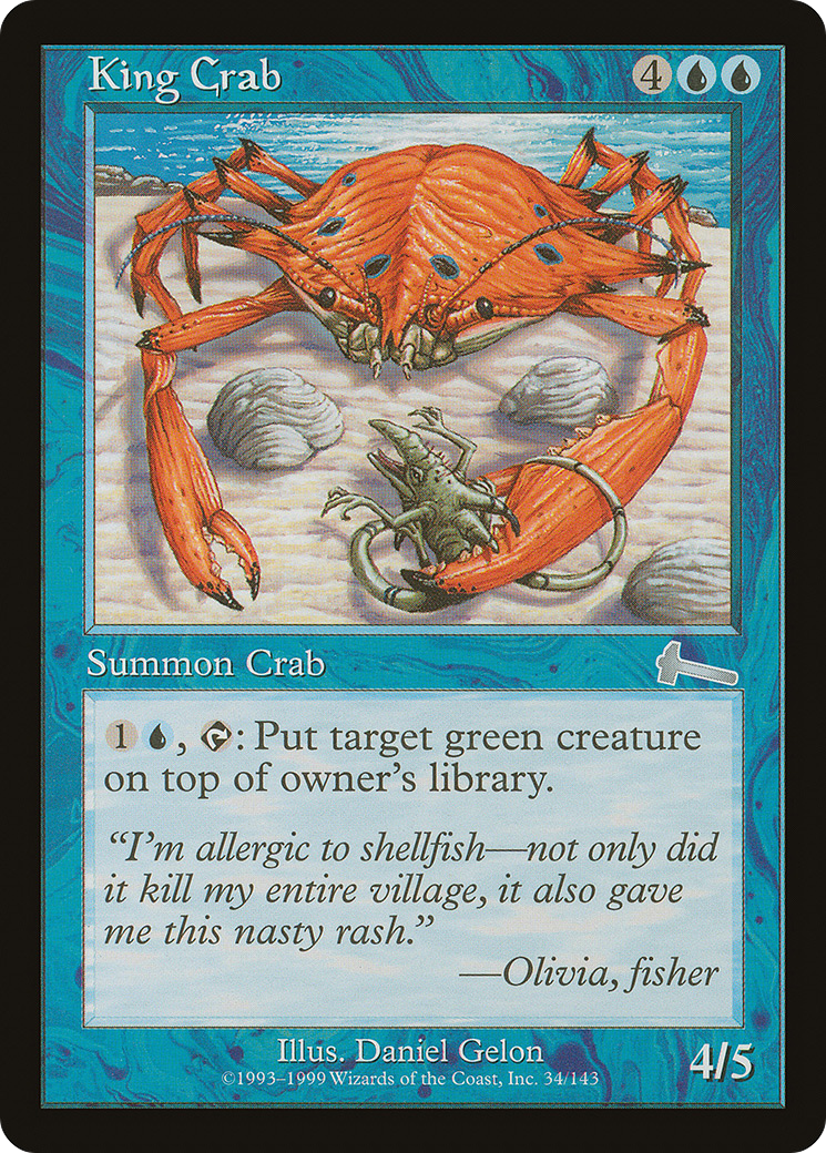 King Crab (034) Foil - Urza's Legacy