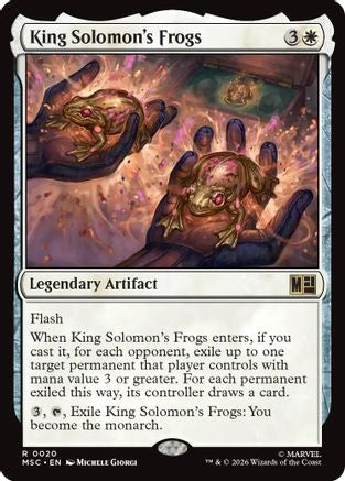 King Solomon's Frogs (020) Surge Foil - Commander: Marvel Super Heroes