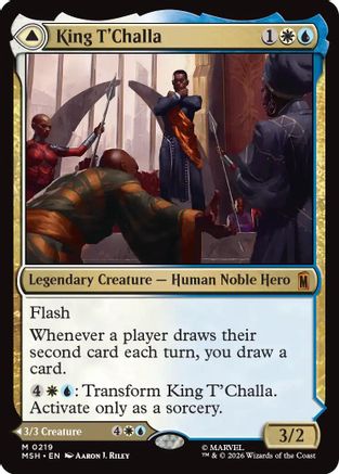 King T'Challa // Black Panther, Hope Enduring (219) Foil - Marvel Super Heroes
