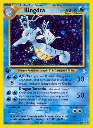 Kingdra (8) (1st Edition) Holofoil - Neo Genesis
