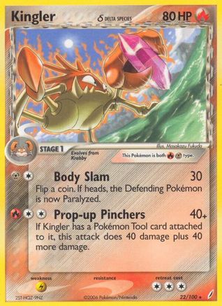 Kingler (Delta Species) (22) - Crystal Guardians