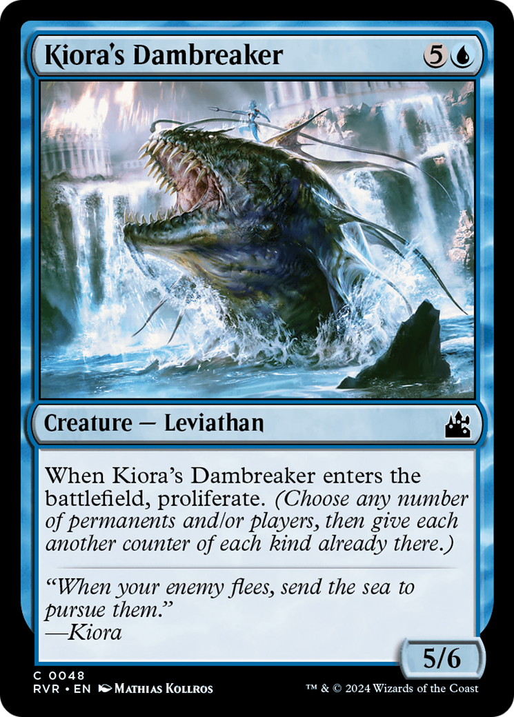 Kiora's Dambreaker (048) Foil - Ravnica Remastered